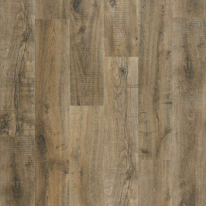 Pergo Defense+ Tanned Chester Oak 14 mm T x 7.4 in. W Waterproof Laminate Wood Flooring (17.18 sqft/case)