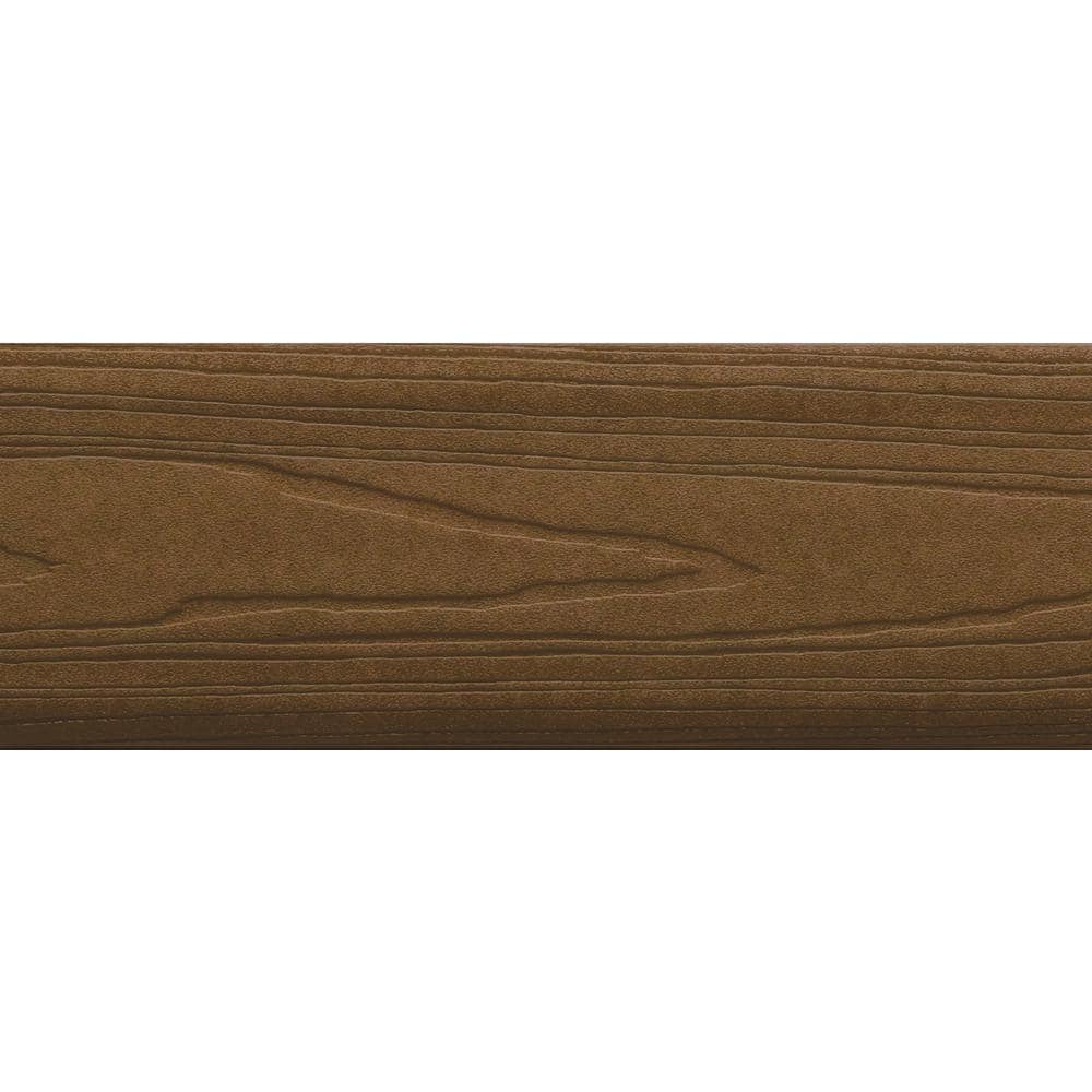 Veranda Timber Brown Grooved Edge Capped Composite Decking Board, 16 ft.