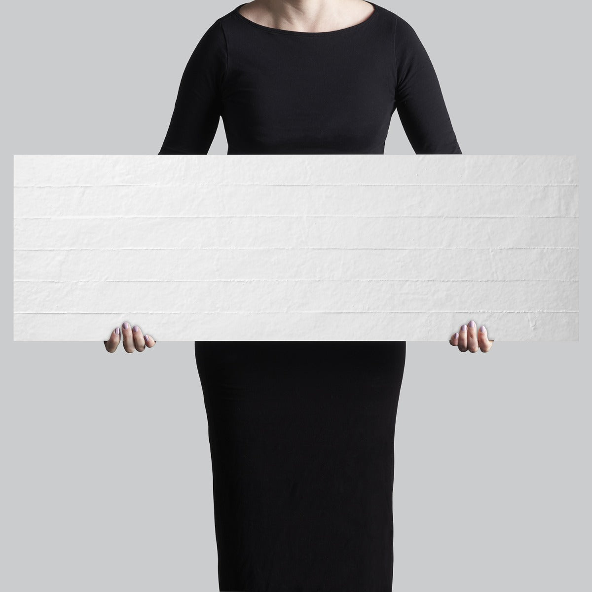 Angela Harris Walsh Tobruk White 12x36 Matte Ceramic Tile