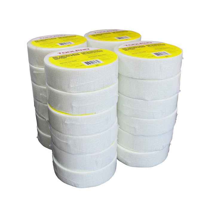 ToolPro 1-7/8 in. x 300 ft. White Fiberglass Self-Adhesive Mesh Tape (24PK)