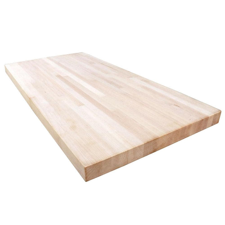 HARDWOOD REFLECTIONS 6 ft. L x 25 in. D Unfinished Maple Solid Wood Butcher Block Countertop With Square Edge