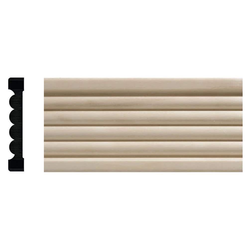 Ornamental Mouldings 1821 3/8 in. x 2-1/4 in. x 84 in. White Hardwood Beaded Casing
