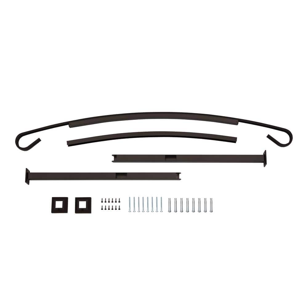 US Door and Fence Aluminum Handrail for 3 Steps Copper