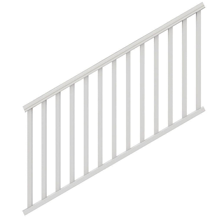 Veranda Traditional 6 ft. x 36 in. (Actual Size: 67-3/4 x 33 1/4" in.) White PolyComposite Vinyl Stair Rail Kit without Brackets