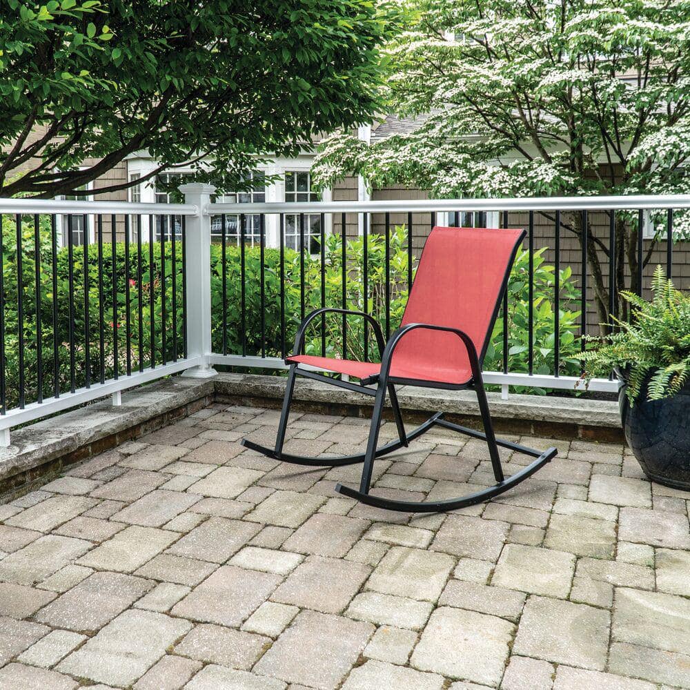 Veranda Traditional 8 ft. x 36 in. (Actual Size: 92 x 33 1/4" in.) White PolyComposite Vinyl Rail Kit with Black Metal Balusters