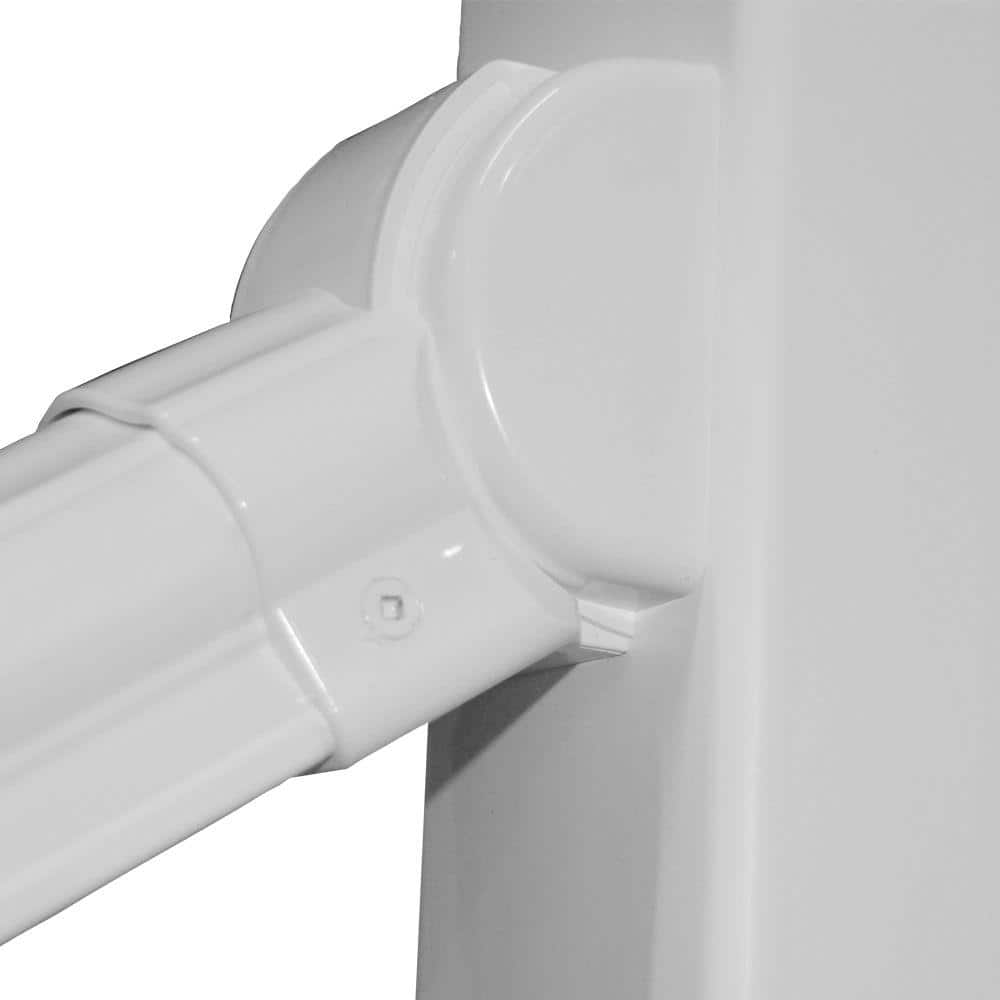 Veranda 3-1/2 in. x 3-1/2 in. x 3 in. Vinyl Traditional Stair Angle Bracket (4-Piece)