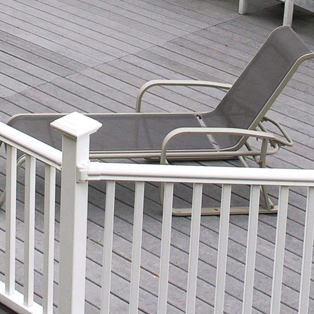 Veranda Traditional/Williamsburg White Angle Bracket Kit (4-Pack)