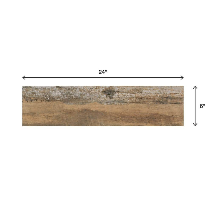 Marazzi Montagna Wood Vintage Chic 6 in. x 24 in. Porcelain Floor and Wall Tile (14.53 sq. ft. per case)