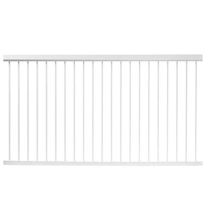 Vista 36 in. H x 96 in. W White Aluminum Level Railing Kit