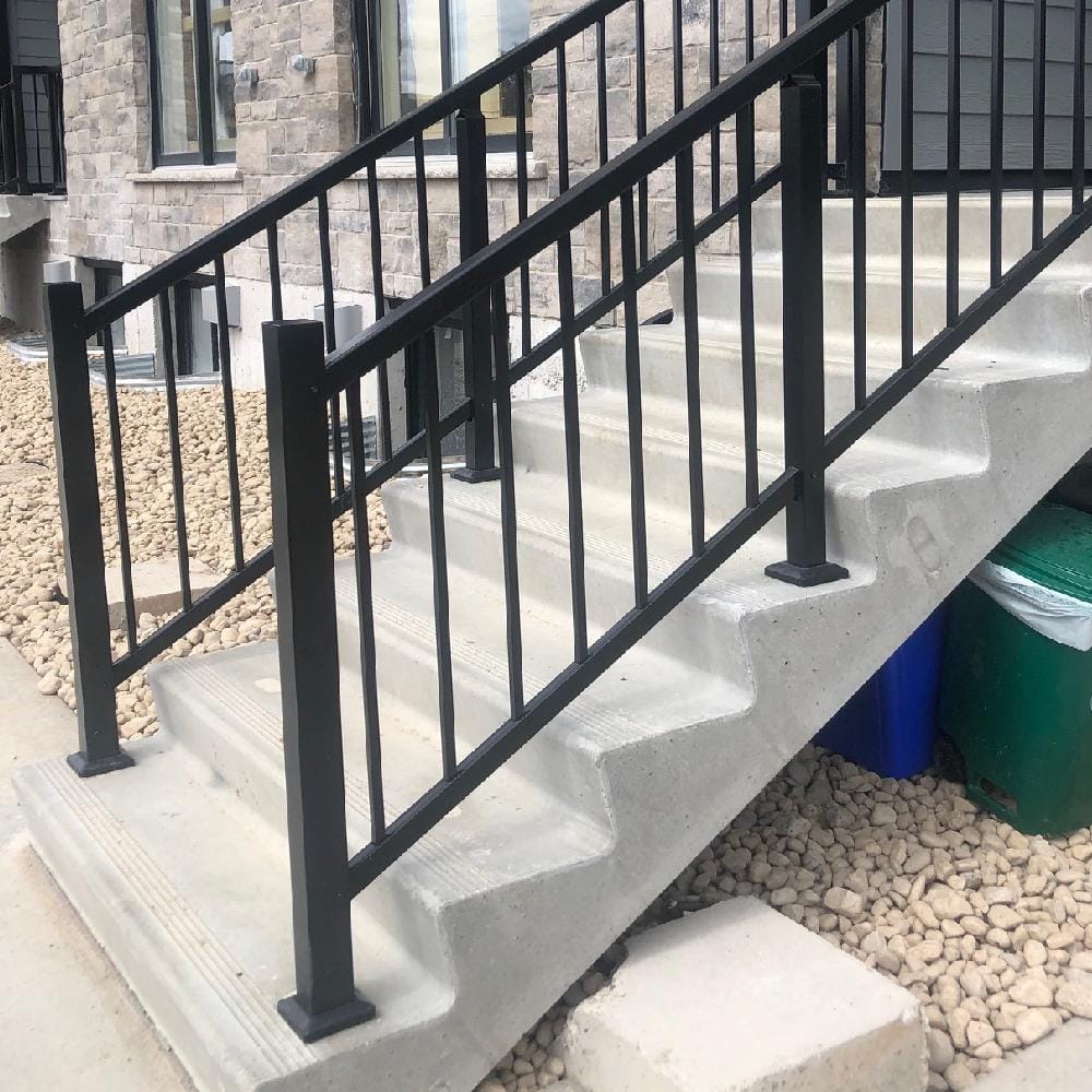 Vista Railing Systems Inc Vista 36 in. H x 2 in. W Black Aluminum Mid Stair Post for Stair Railing Kit