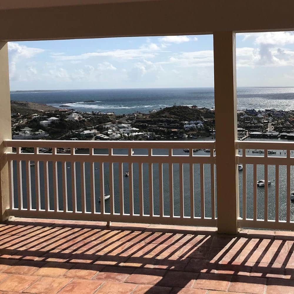 Weatherables Hallandale 3.5 ft. H x 6 ft. W Vinyl White Railing Kit