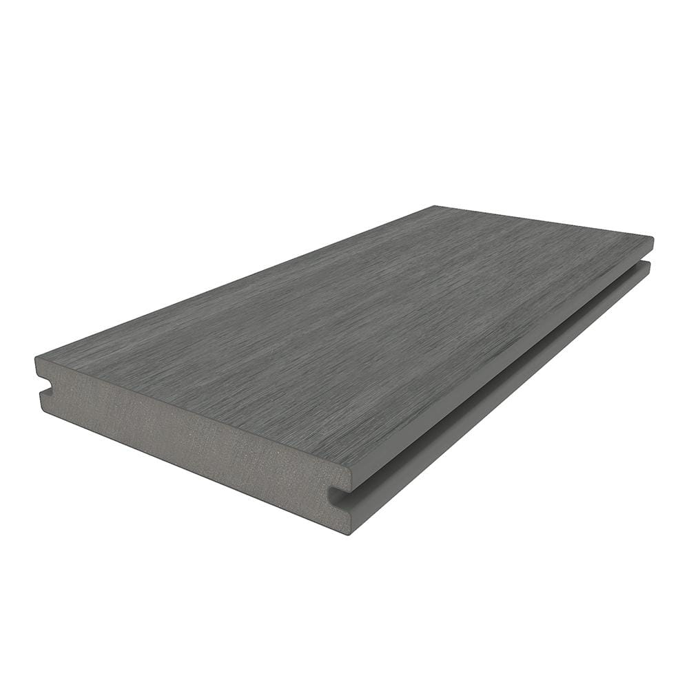 NewTechWood UltraShield Naturale Magellan Composite Decking Board 16 ft, Westminster Gray, 10-Pack