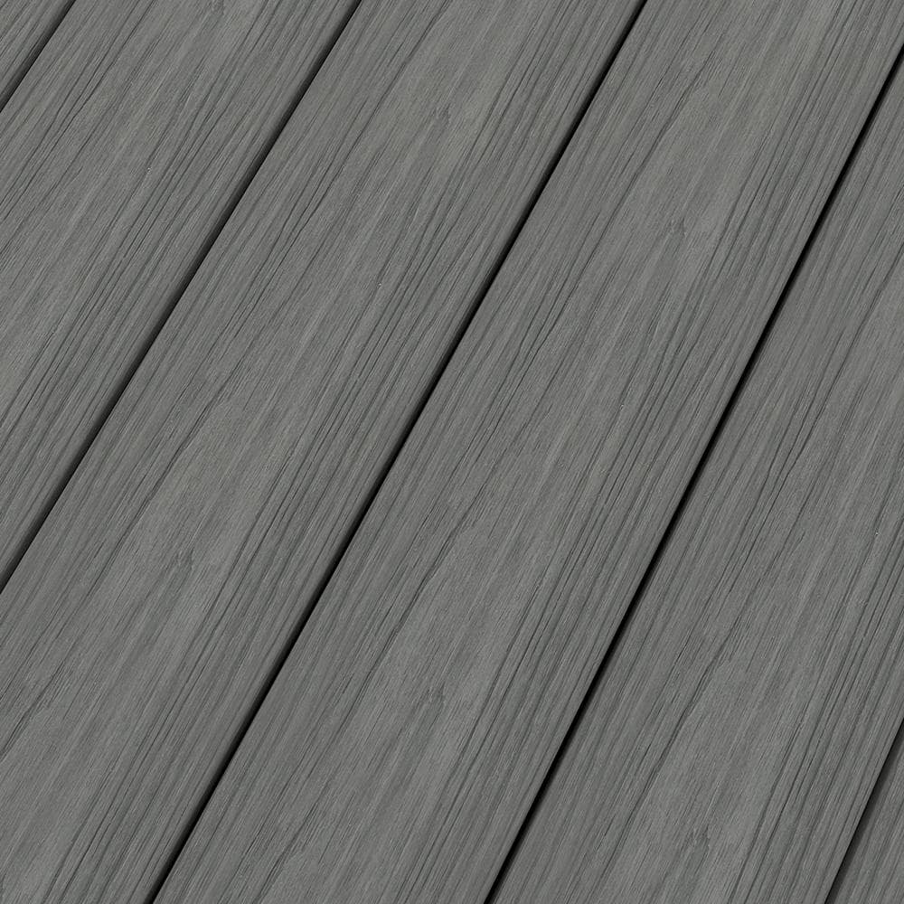 NewTechWood UltraShield Naturale Cortes Series 1 in. x 6 in. x 1 ft. Westminster Gray Solid Composite Decking Board Sample