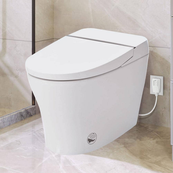 Abruzzo Elongated Smart Bidet Toilet with Sensor Flush & Night Light