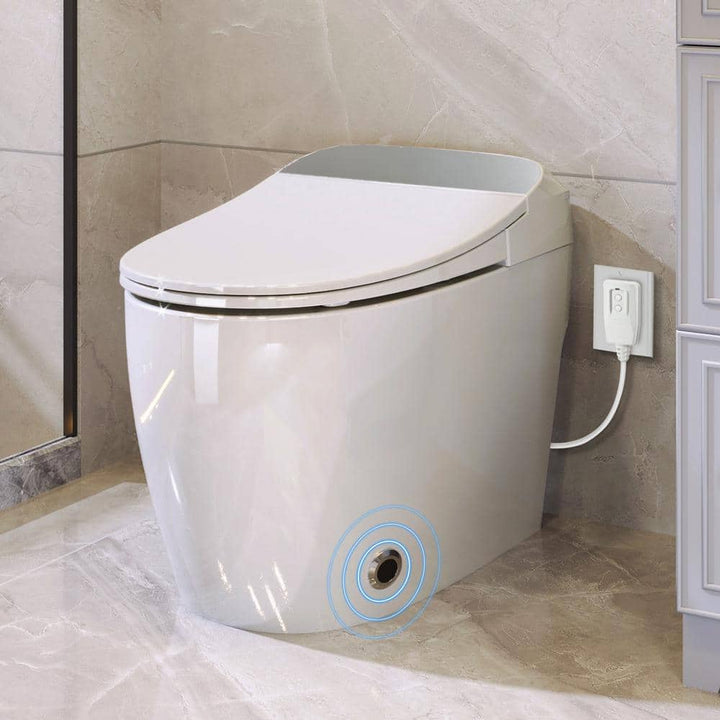 Abruzzo Tankless Elongated Smart Toilet Bidet with Auto Flush and Heated Seat
