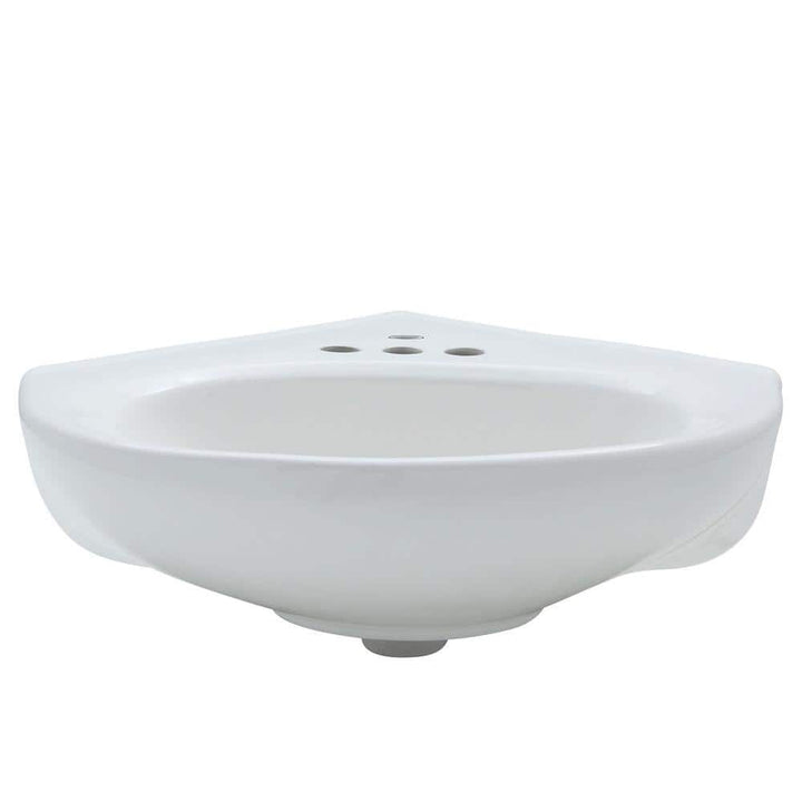 American Standard Cornice Corner Wall-Mount Bathroom Sink in White, 22 in. x 18.5 in.
