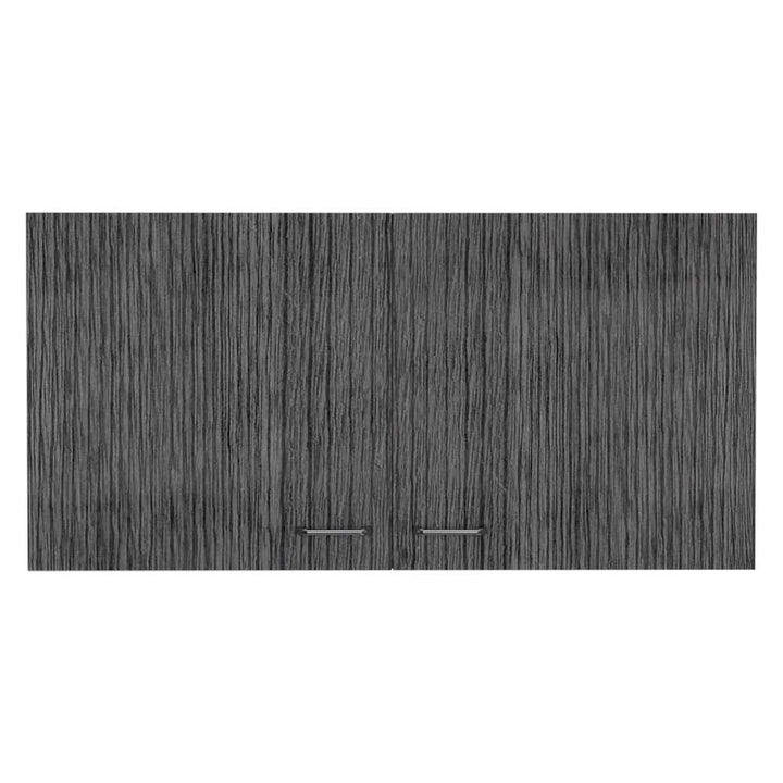 Amucolo 39.3 in. W x 12.6 in. D x 19.3 in. H White and Smokey Gray Ready to Assemble Wall Kitchen Cabinet with Double Doors