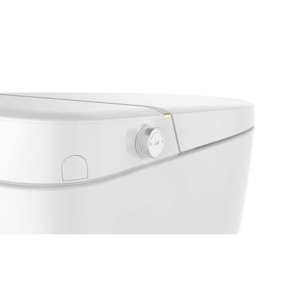 ANGELES HOME Elongated LED Smart Toilet with Automatic Flush and Heated Seat
