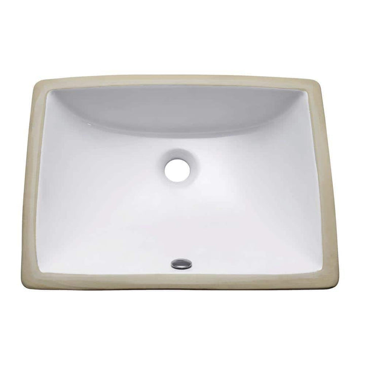 Avanity Undermount Bathroom Sink in White, 20 in. x 15 in.