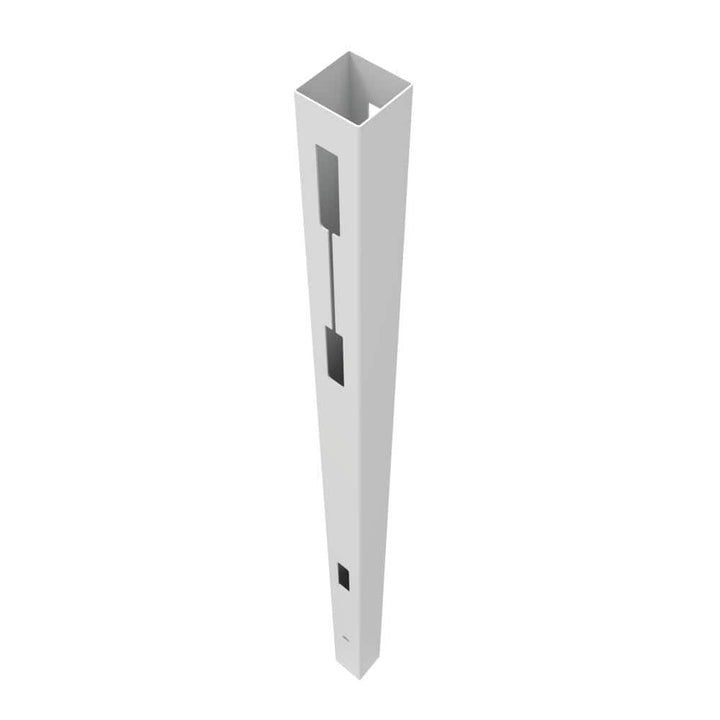 Barrette Outdoor Living Horizontal Fence Boardwalk DSP Vinyl Line Post in White - 108 in.