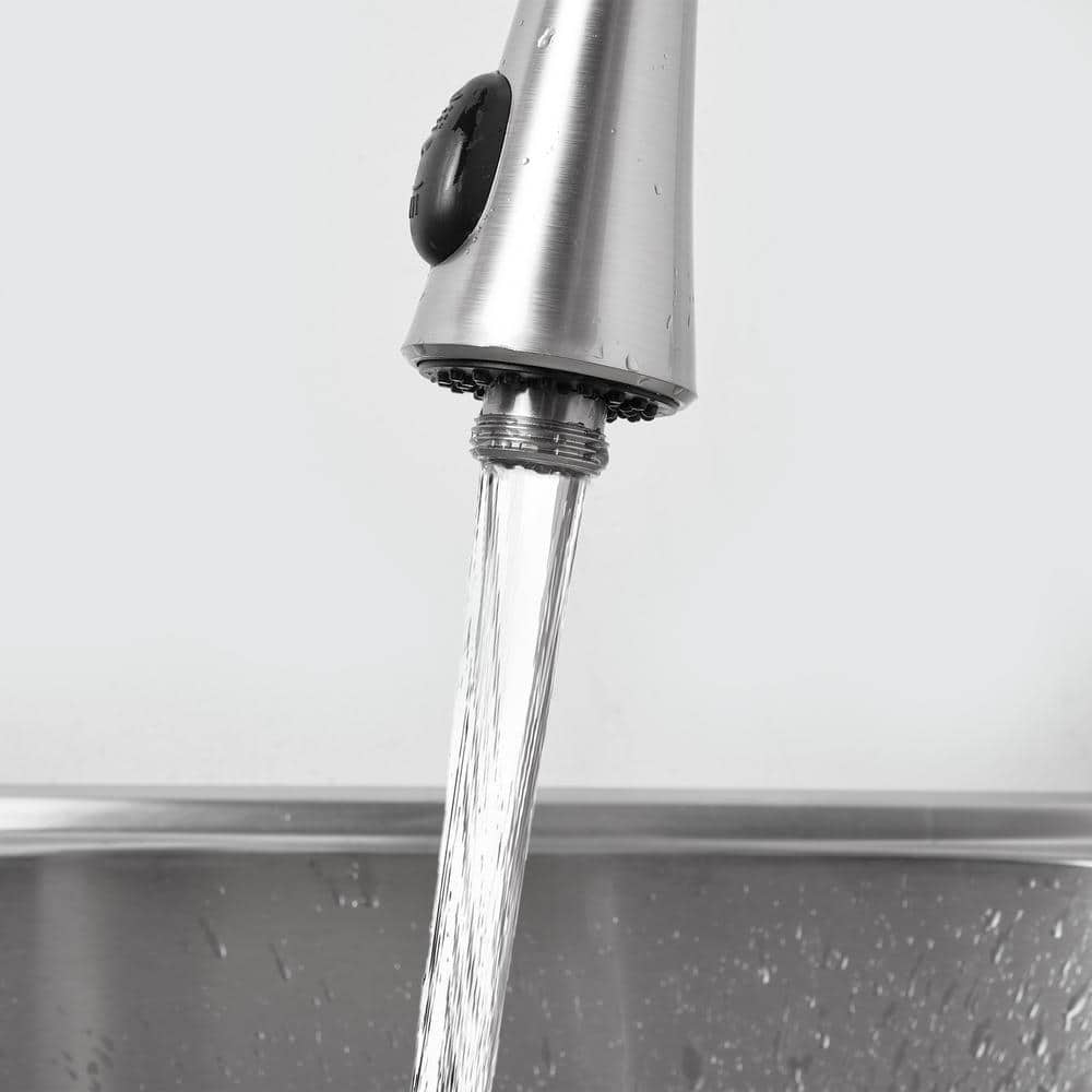 Glacier Bay 24 in. Stainless Steel Laundry Sink with Faucet & Cabinet