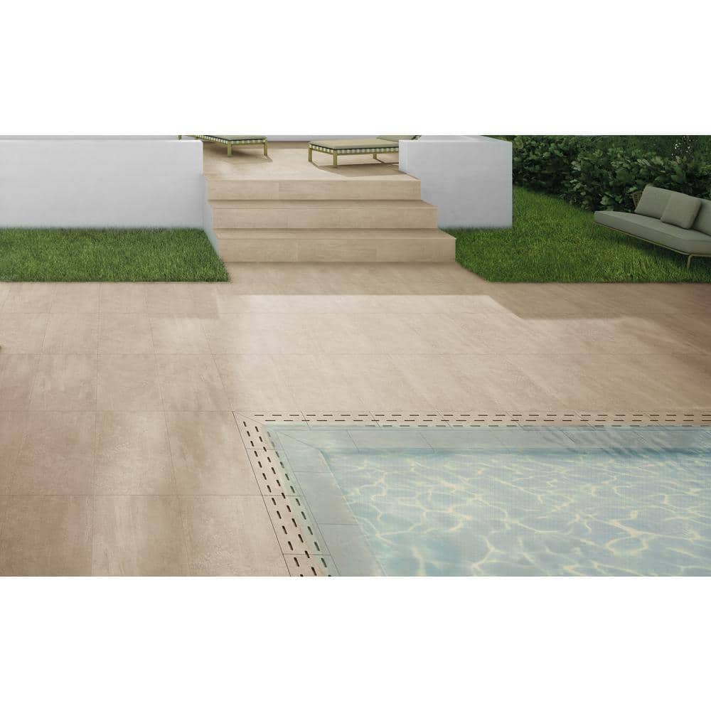 AMALFI 20X40 RECT. TAUPE PORCELAIN PAVER GRIP FINISH(1 BOX/1 PIECE/5.38 SQFT)(1 PALLET/42 BOXES/225.96 SQFT)
