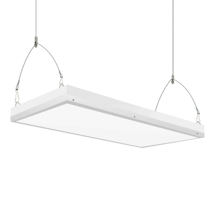 Honbei 2 ft. 500-Watt Equivalent Integrated LED White High Bay Light, 16000Lumens Industrial Workshop Linear Hanging Light