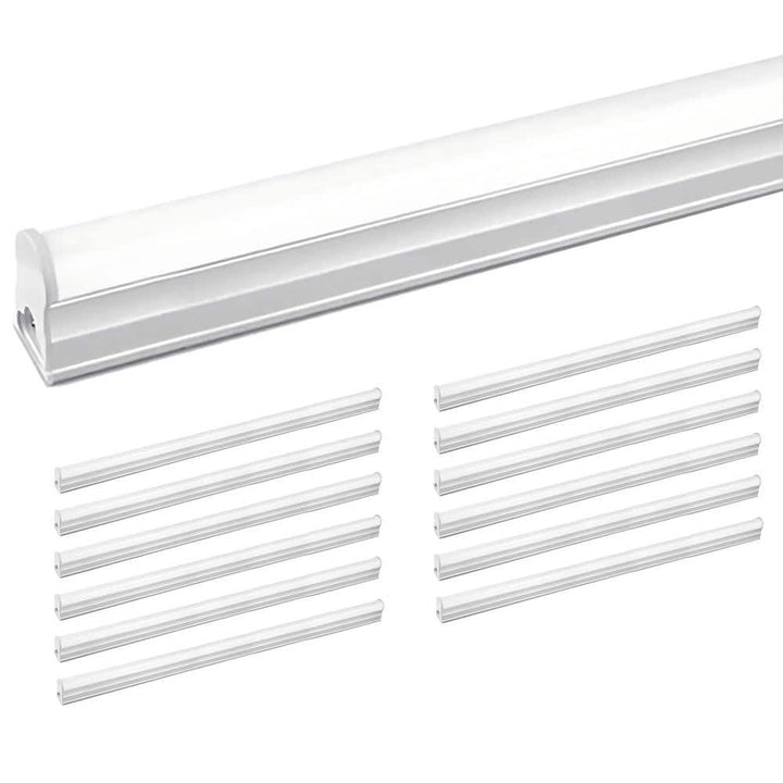 WYZM 4 ft. 80-Watt Equivalent LED T5 Shop Light 5000K Daylight,2200 Lumens,Linkable LED Shop Light(12-Pack)