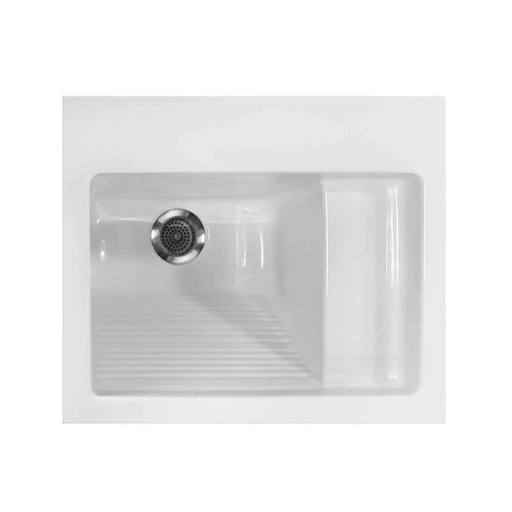 Hydro Systems Acrylic Digital Control Laundry Sink - 21" x 26" - White