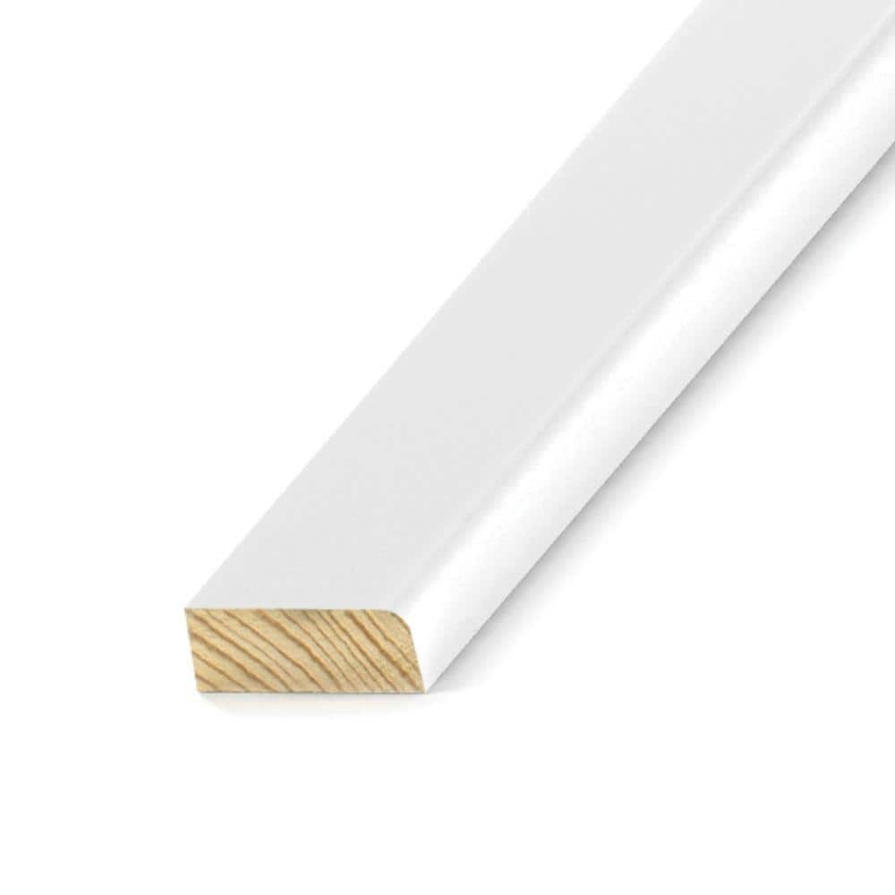 Kelleher Round Edge 3/8 in. x 1-1/4 in. x 7 ft. Primed Pine Stop Moulding
