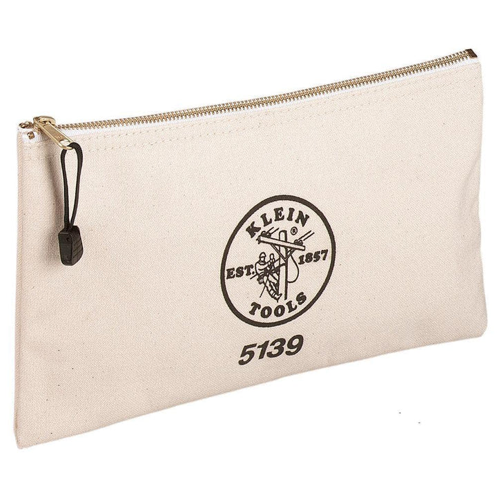 Klein Tools 5139 Canvas Zipper Tool Bag, 12.5 in x 7 in