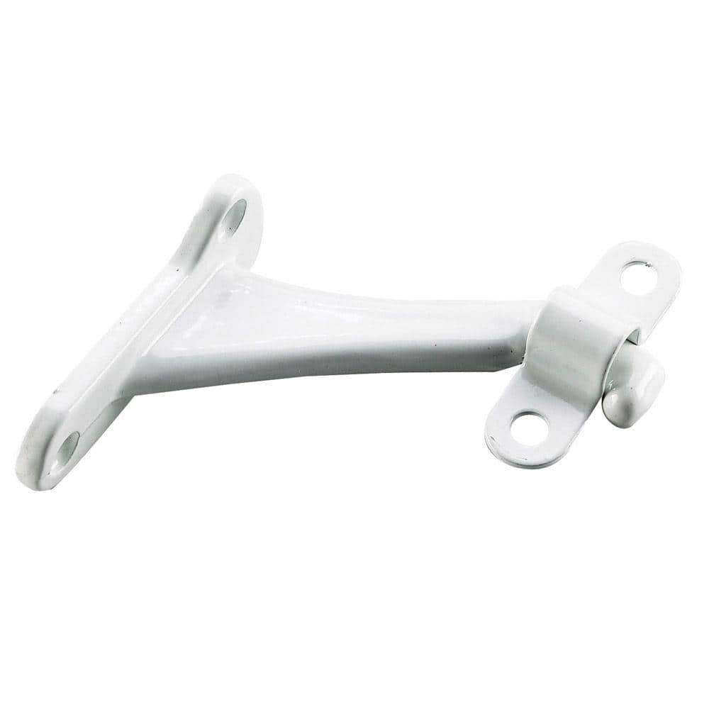Onward 3 in. (76 mm) White Heavy-Duty Zamak Hand Rail Bracket for Flat Bottom Handrail