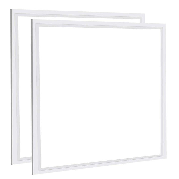 Honbei 2 ft. x 2 ft. 5800 Lumens Integrated LED Panel Light 5000K Recesed Edge-Lit 2X2 ft LED Troffer Flat Panel Light (2-Pack)