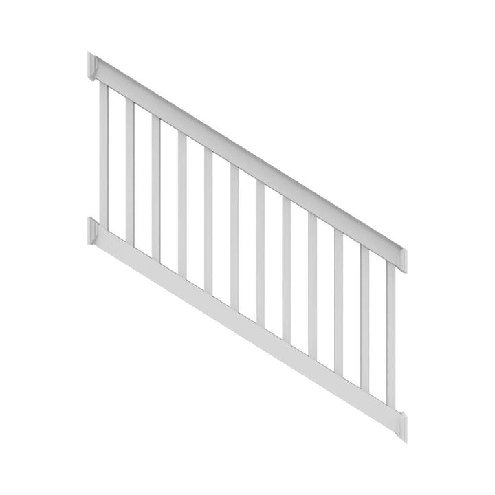 RDI Finyl Line 6 ft. x 36 in. H 28-Degree to 38-Degree Deck Top Stair Rail Kit in White
