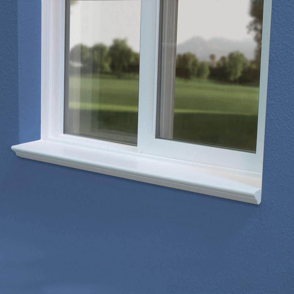 Sill-Rite Standard Classic 2 in. x 60 in. x 1 in. White Vinyl Window Sill