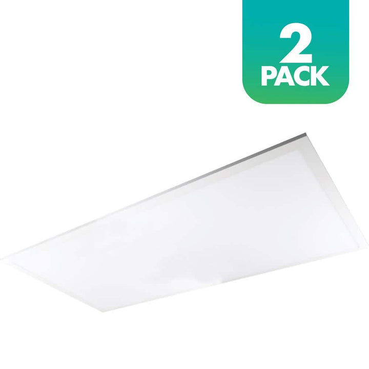 Simply Conserve 64/96/128-Watt Equivalent Dimmable Integrated LED Troffer Light, 3500K/4000K/5000K , 2-pack