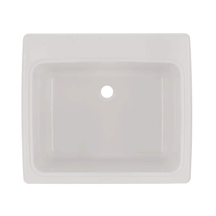 Swan Solid Surface Undermount Utility Sink, 25x22 Inch, White