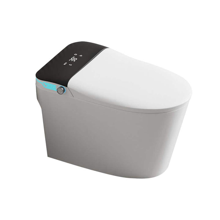 WELLFOR Elongated Smart Bidet Toilet with Voice Control and Bubble Shield