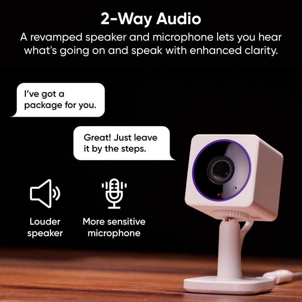 Wyze Cam OG Telephoto Indoor/Outdoor 1080p Wi-Fi Smart Home Security Camera with 3X Optical Zoom and Color Night Vision