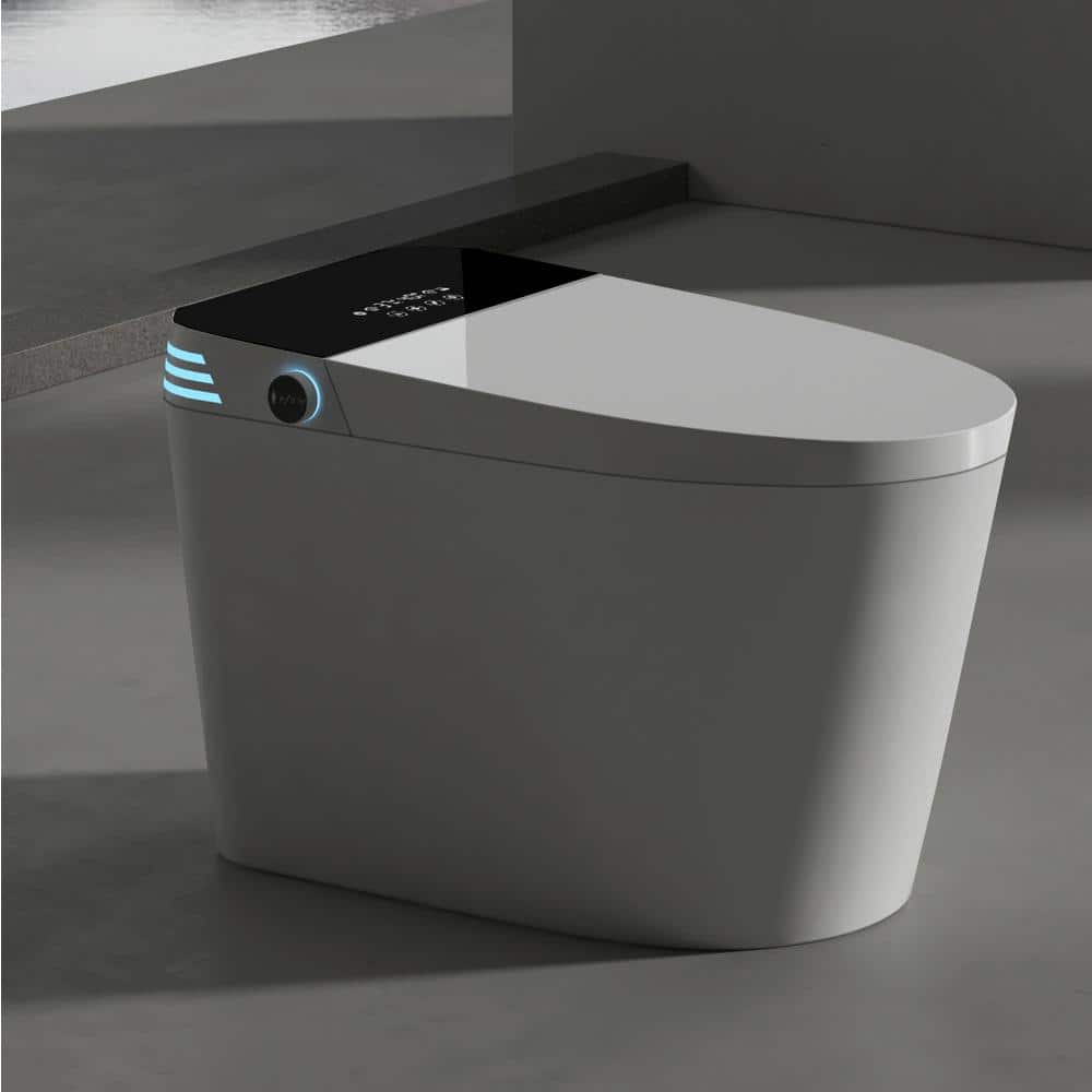 Xspracer Moray Elongated Smart Bidet Toilet - 1.28 GPF, Foot Sensor, LED Display