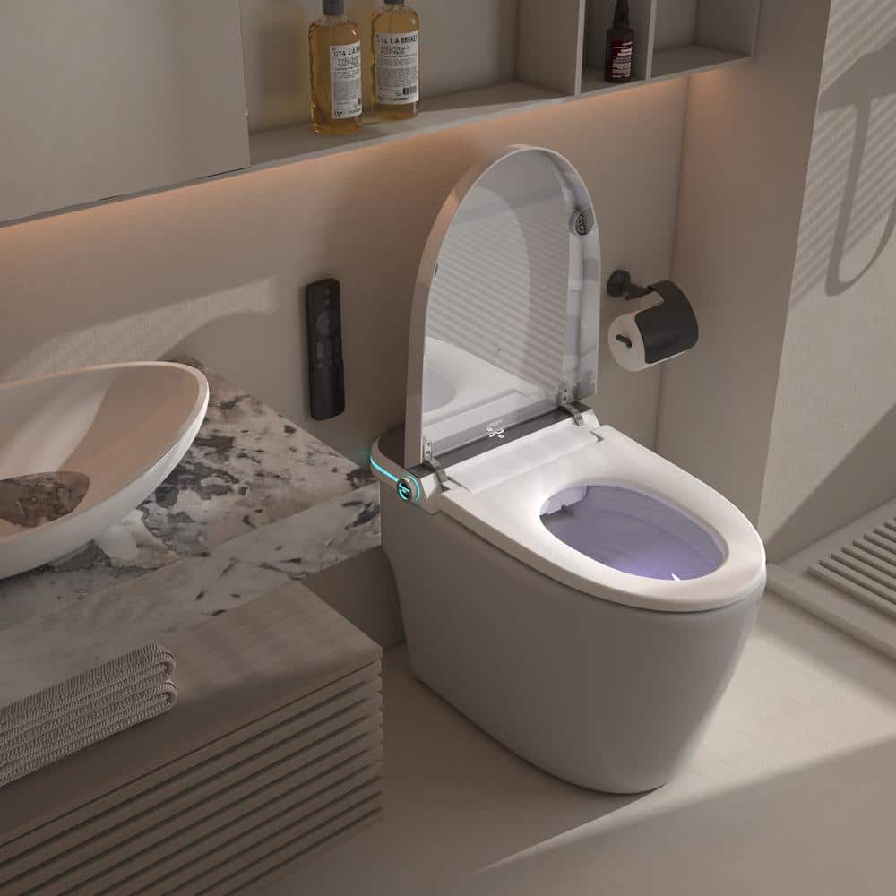 Yulika Smart Bidet Toilet - Elongated 1.28 GPF with Auto Features