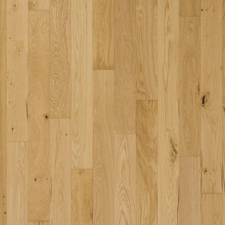 Mohawk Patton Avenue Winter Wheat Oak 0.5 in. T x 5 in. W Wirebrushed Engineered Hardwood Flooring (29.54 sq. ft./case)
