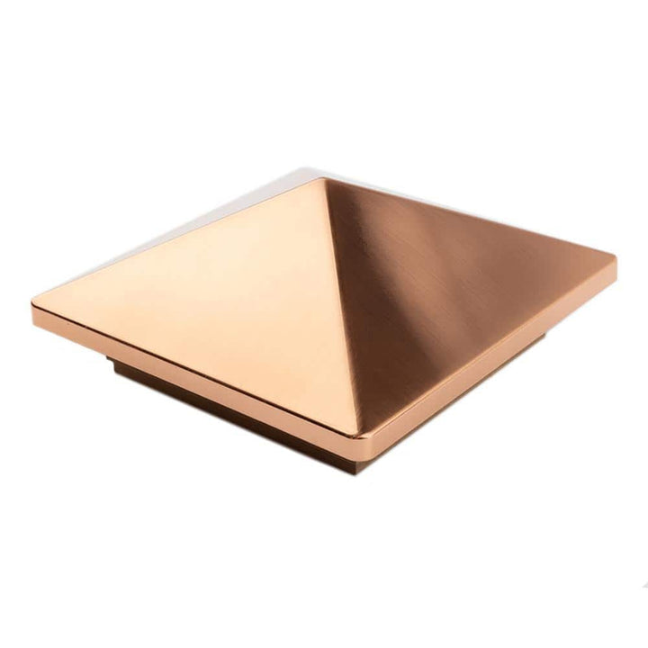 Deckorators 6 in. x 6 in. Victoria Copper High Point Cedar Post Cap