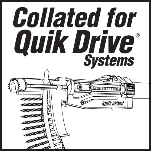 Simpson Quick Drive Tile Screws 2-1/2" #8 1500/Box