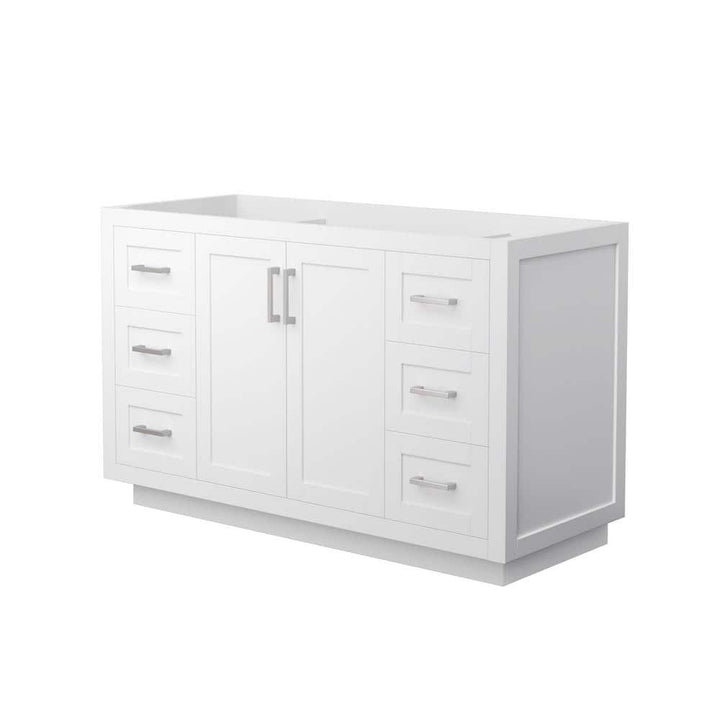 Wyndham Collection Miranda 53.25 in. Bathroom Vanity Cabinet in White