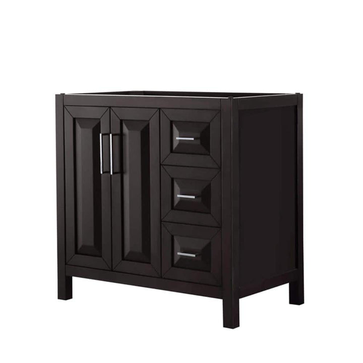 Wyndham Collection Daria 35 in. Bathroom Vanity Cabinet, Dark Espresso