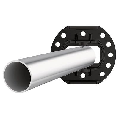 54 in. - 72 in. Adjustable Length Curved Shower Rod in Chrome