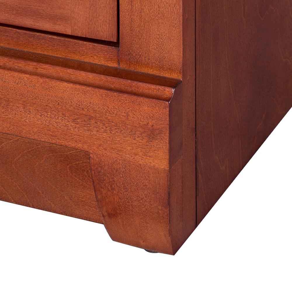 Naples 30 in. W x 21.63 in. D Vanity Cabinet Only in Warm Cinnamon with Right Hand Drawers - Super Arbor