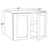 Home Decorators Collection Washington 27 in. W x 24 in. D x 24 in. H Assembled Plywood Wall Kitchen Cabinet in Vanguard Oak with Soft Close