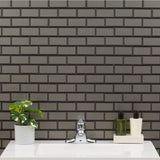 MSI Crisson Bevel Subway Peel and Stick 12 in. X 12 in. X 4 mm Glass Mosaic Tile ( 19.6 sq. ft./case)